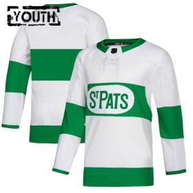 Toronto Maple Leafs St Pats Custom Adidas Weiss Trikot Authentic - Kinder
